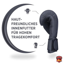 Schwarz/Schwarz Top Ten Power Ink Black'n'Black Boxhandschuhe