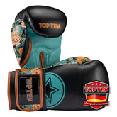 TOP TEN Boxhandschuhe Ryu del Mar – Professionelle Box Handschuhe Herren & Damen – Ergonomische Kampfhandschuhe für Training, Kickboxen & Boxing – Boxing Gloves - 10oz, 12oz, 14oz, 16oz