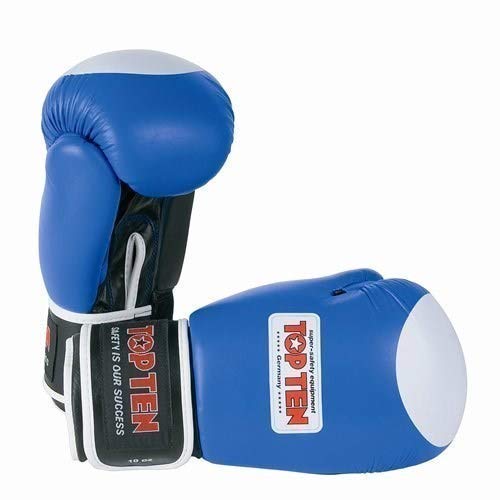 TopTen Boxen Elite Wako Genehmigt Boxhandschuhe (283g) - Blau