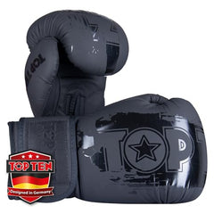 Schwarz/Schwarz Top Ten Power Ink Black'n'Black Boxhandschuhe