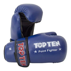 TopTen Wettbewerb Vinyl Semi Kontakt Handschuhe - Blau (M)
