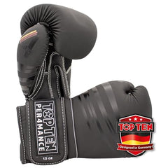 TOP TEN Boxhandschuhe Männer & Frauen 4select – Professionelle Kunstleder-Box Handschuhe Männer | Innovative 4-Schicht IMF-Polsterung für maximalen Schutz & Dämpfung