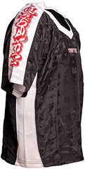 TOP TEN T-Shirt mit V-Ausschnitt zum Kickboxen „Kickboxjacke Graffiti“ - schwarz, Gr. 150