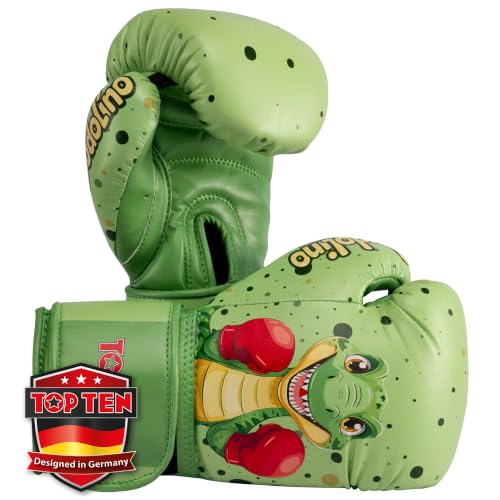 TOP TEN Boxhandschuhe für Kinder Budolino | Dino-Handschuhe | 4-6 oz