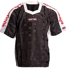 TOP TEN T-Shirt mit V-Ausschnitt zum Kickboxen „Kickboxjacke Graffiti“ - schwarz, Gr. 150
