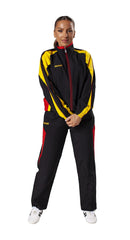 Trainingsanzug Performance Micro schwarz/rot/gelb