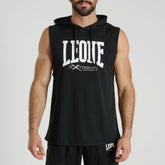LIGHTWEIGHT LOGO HOODED SLEEVELESS SWEATSHIRT
