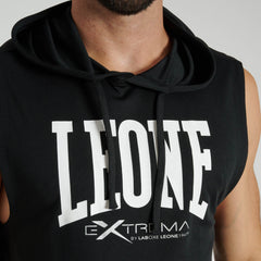 LIGHTWEIGHT LOGO HOODED SLEEVELESS SWEATSHIRT
