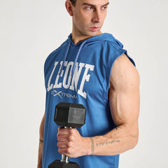 LIGHTWEIGHT LOGO HOODED SLEEVELESS SWEATSHIRT