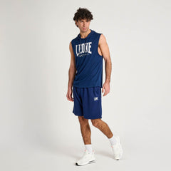 LIGHTWEIGHT LOGO HOODED SLEEVELESS SWEATSHIRT