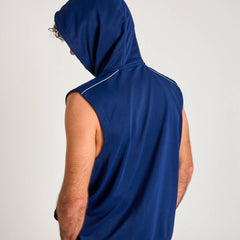 LIGHTWEIGHT CLASSIC HOODED SLEEVELESS SHIRT