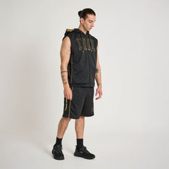 DNA HOODED SLEEVELESS SWEATSHIRT