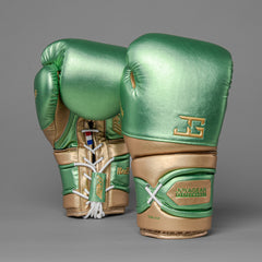 JOYAGEAR PERFORMANCE V2 LACES BOXING GLOVES Green/Gold