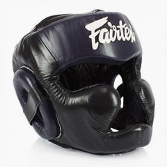 Kopfschutz Fairtex Diagonal Vision Sparring HG13 Schwarz-Blau