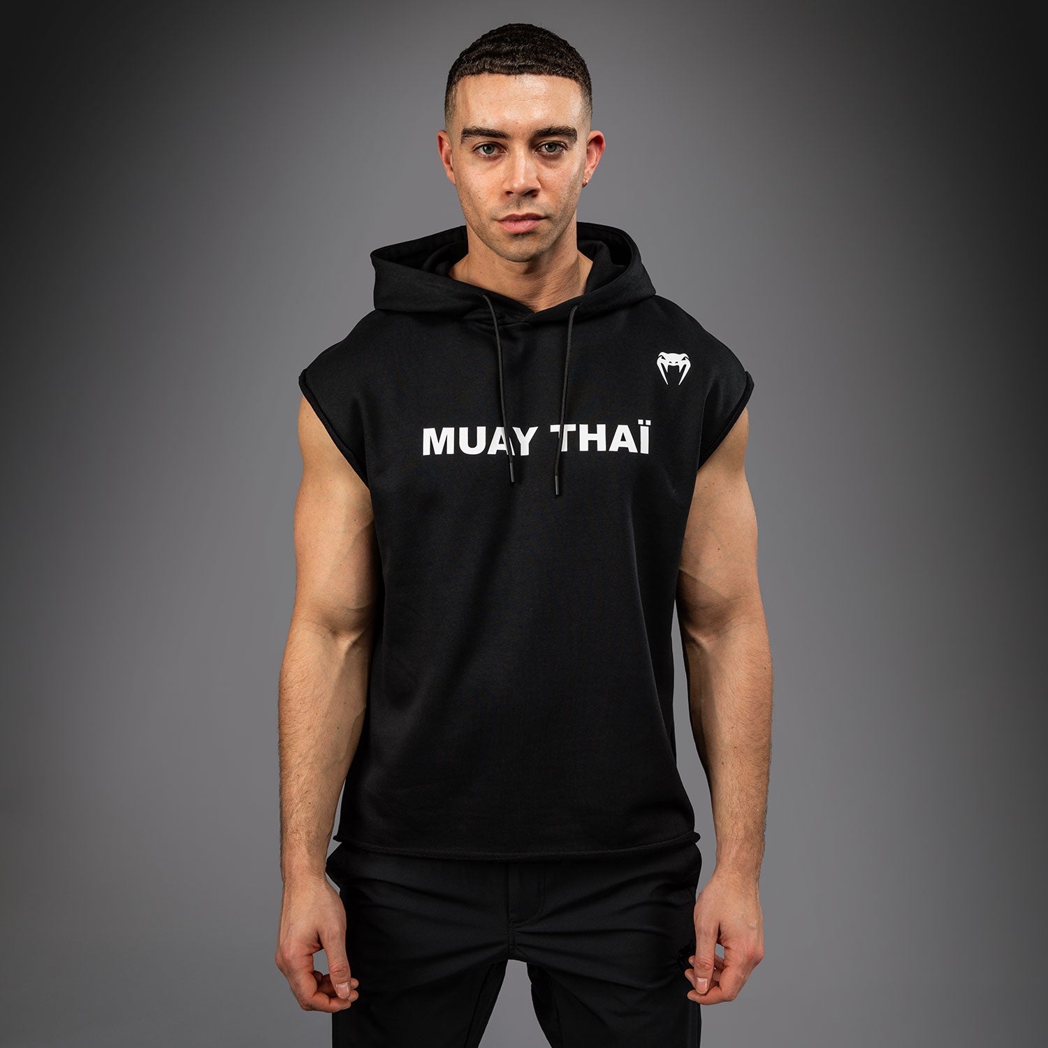 Ärmelloses Sweatshirt Venum Muay Thai VT mit Kapuze