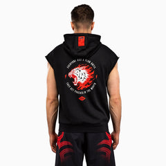 Ärmelloses Sweatshirt Venum x Mike Tyson Tiger mit Kapuze Schwarz