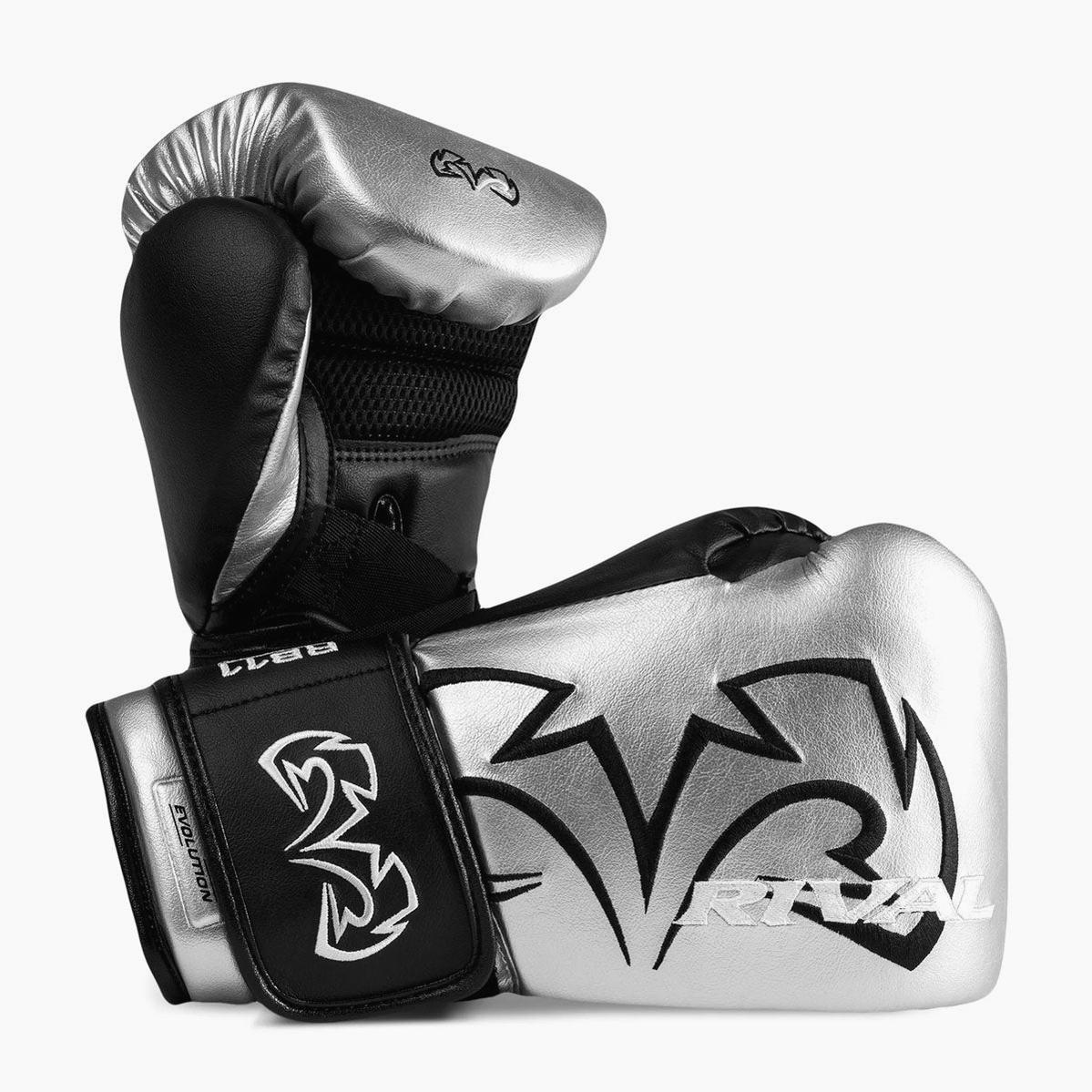 Boxsack-Handschuhe Rival RB11 Evolution Silber