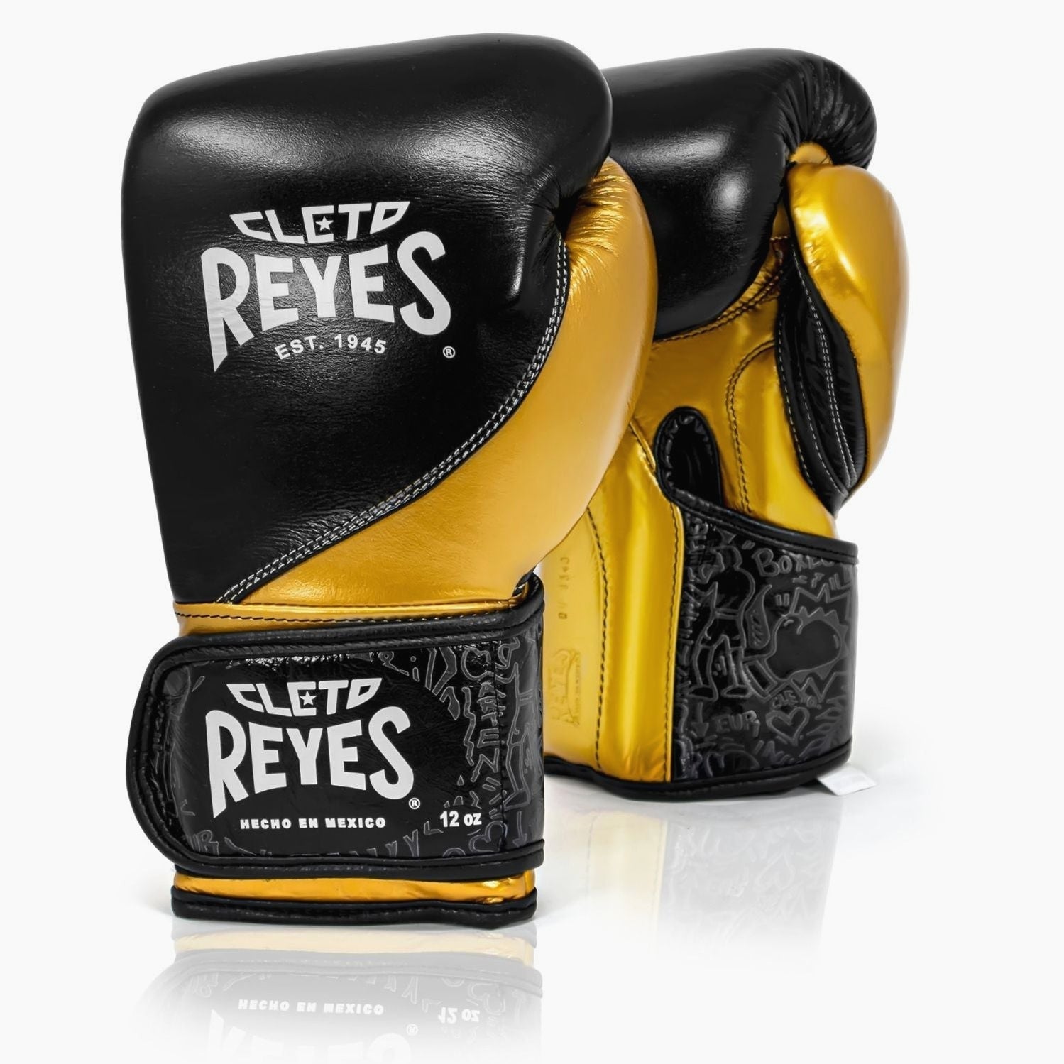 Boxhandschuhe Cleto Reyes High Precision Training CE7 Schwarz-Gold