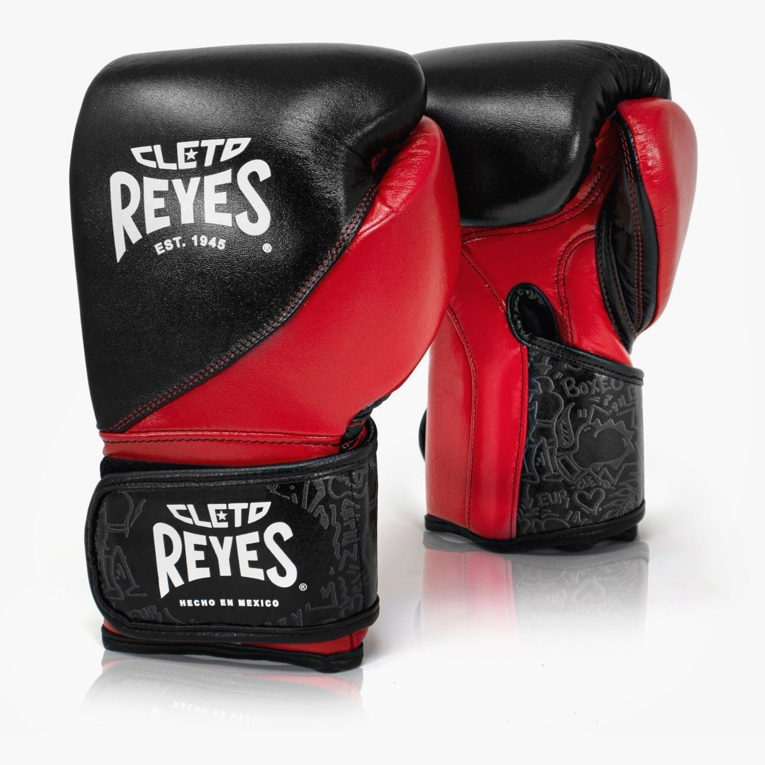 Boxhandschuhe Cleto Reyes High Precision Training CE7 Schwarz-Rot