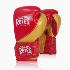 Boxhandschuhe Cleto Reyes High Precision Training CE7 Rot-Gold