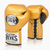 Boxhandschuhe Cleto Reyes Professionelle CB2 Gold mit Schnürung