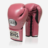 Boxhandschuhe Cleto Reyes Professionelle CB2 Rosa-Schwarz mit Schnürung
