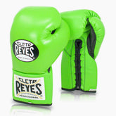 Boxhandschuhe Cleto Reyes Professionelle CB2 Grün Limette mit Schnürung