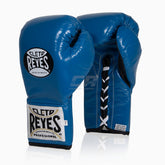 Boxhandschuhe Cleto Reyes Professional CB2 Blau-Schwarz mit Schnürung
