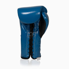 Boxhandschuhe Cleto Reyes Traditional Training CE4 Blau-schwarz mit Schnürsenkel
