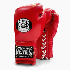 Boxhandschuhe Cleto Reyes Traditional Training CE4 Rot mit Schnürsenkel