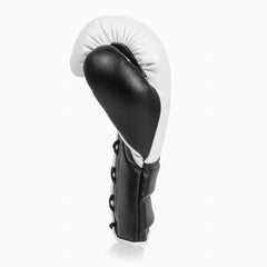 Boxhandschuhe Adidas Hybrid 500 Pro mit Schnürung Weiß-Schwarz