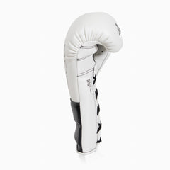 Boxhandschuhe Adidas Hybrid 500 Pro mit Schnürung Weiß-Schwarz