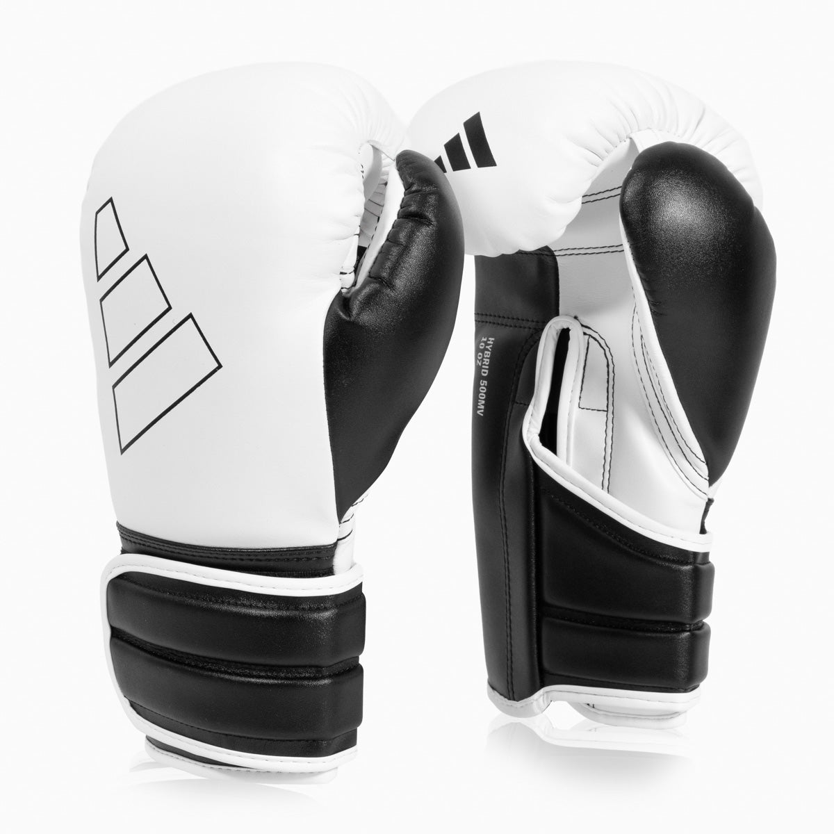 Boxhandschuhe Adidas Hybrid 500 Pro mit Klettverschluss Weiß-Schwarz
