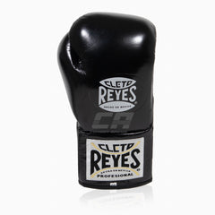 Boxhandschuhe Cleto Reyes Professionelle CB2 Schwarz-Silber mit Schnürung