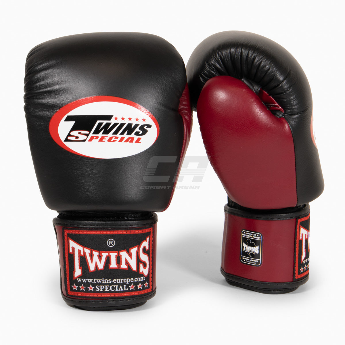 Twins Special Muay-Thai-Handschuhe BGVL3 Schwarz-Weinrot