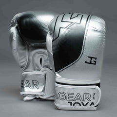 The Joyagear "Evolution" Boxing Gloves - Silver-White