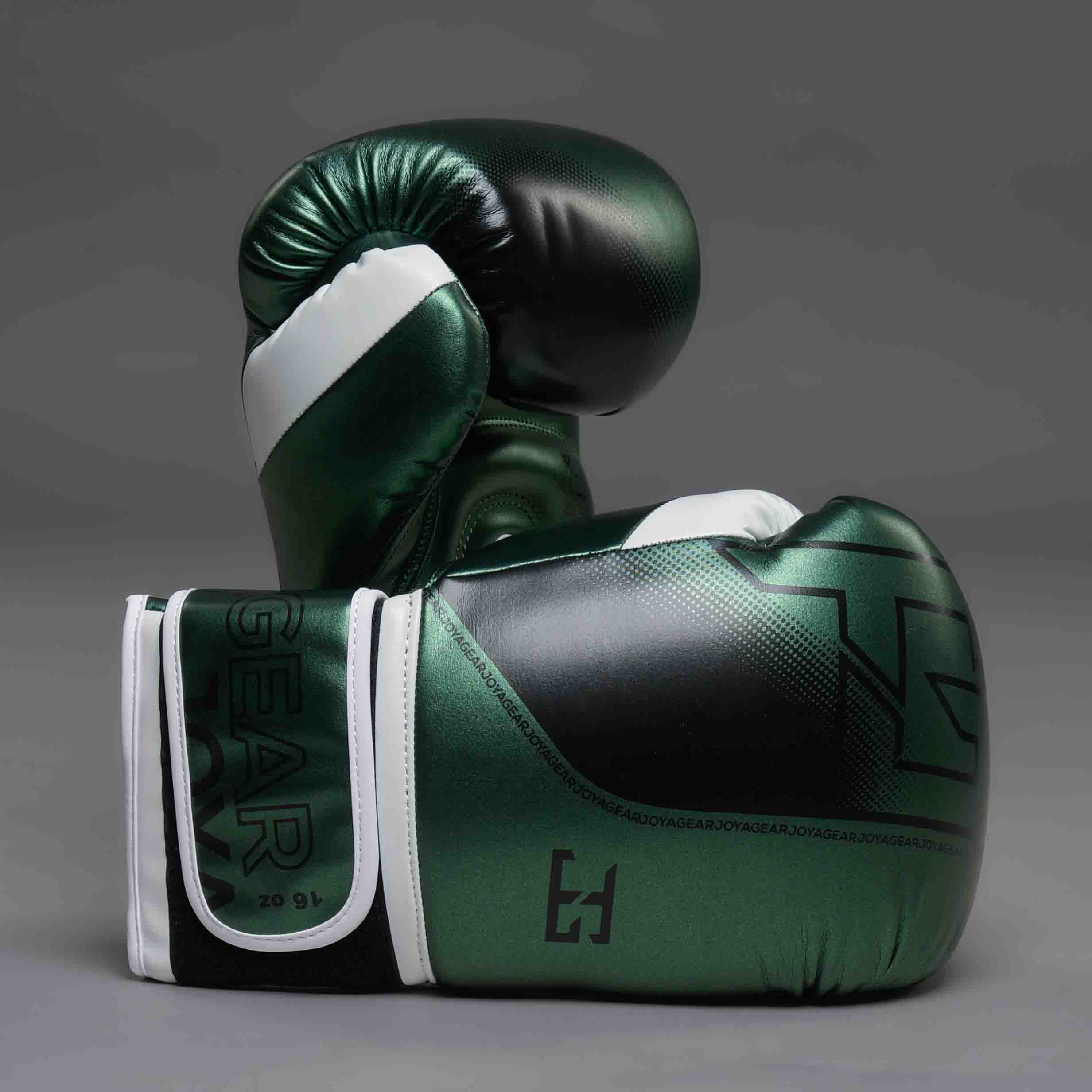The Joyagear "Evolution" Boxing Gloves - Green-White
