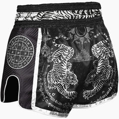 Kick-Thai Shorts 8 Weapons Carbon Sak Yant Tigers