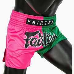 Fairtex Kick-Thai Shorts BS1911 Rosa-Grün