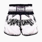 Twins Special Kick-Thai-Shorts Comic Weiß