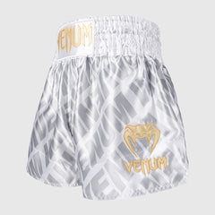 Venum Contender XT Kick-Thai-Shorts Weiß-Silber