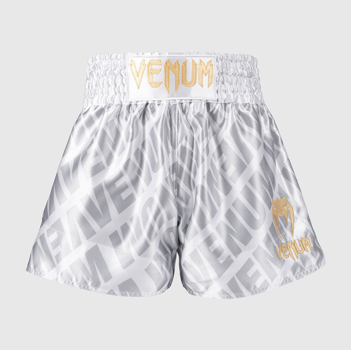 Venum Contender XT Kick-Thai-Shorts Weiß-Silber