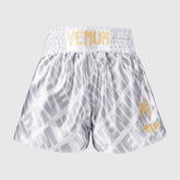 Venum Contender XT Kick-Thai-Shorts Weiß-Silber