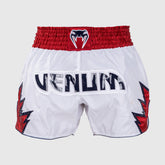 Venum Weiß-rotes Inferno Kick-Thai-Shorts