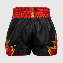 Venum Hölle Kick-Thai-Shorts Schwarz-Gold-Rot