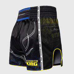Venum Tekken 8 King Kick-Thai-Shorts Schwarz-Gelb