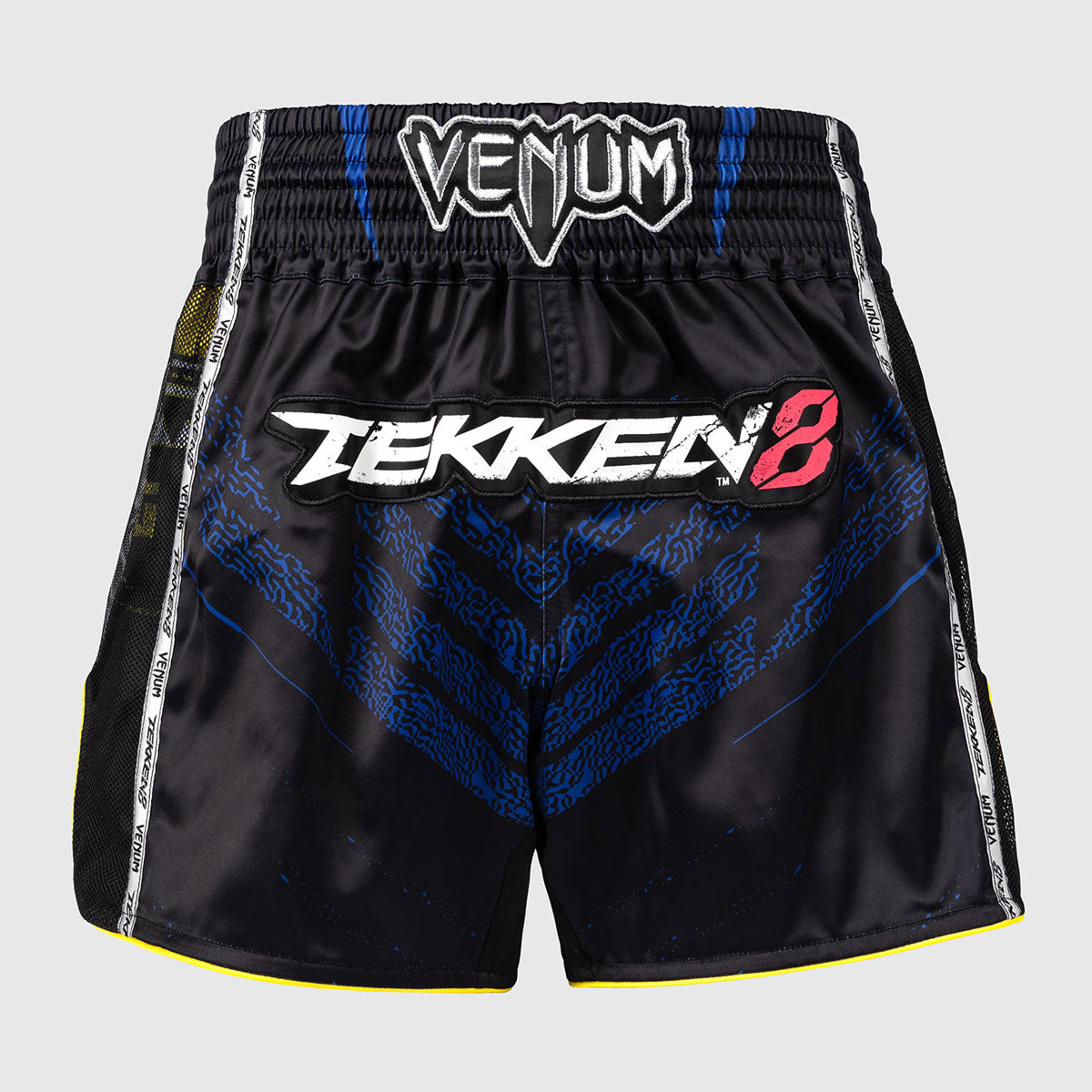Venum Tekken 8 King Kick-Thai-Shorts Schwarz-Gelb