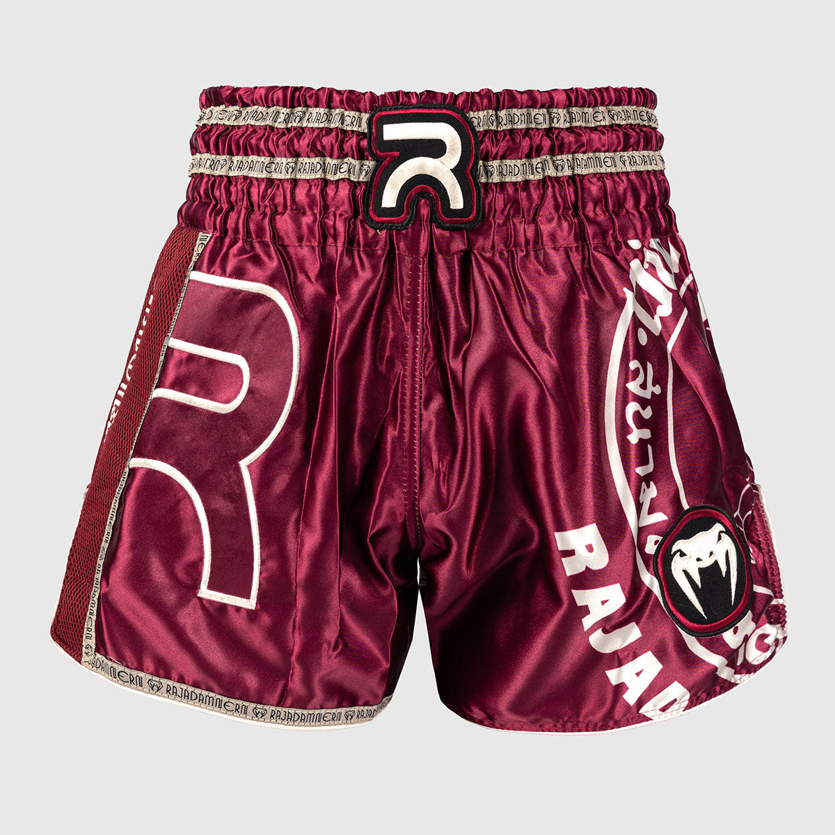 Venum x Rajadamnern Kick-Thai-Shorts Burgunderrot