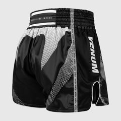 Venum Adrenaline Kick-Thai-Shorts Schwarz-Silber-Grau