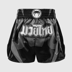 Venum Adrenaline Kick-Thai-Shorts Schwarz-Silber-Grau